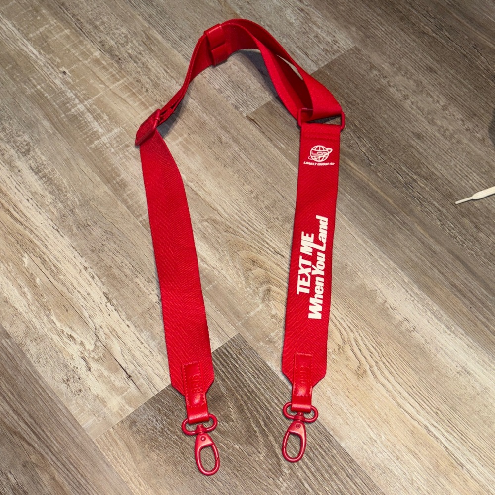 BEIS x LONELY GHOST Red Travel Bag Strap